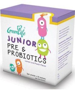 Green Life Junior Prebiotics & Probiotics Sachet (Lemon and Peach)