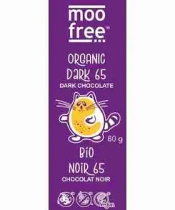Moo Free – Vegan Dark 65 Chocolate Bar, 80g