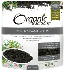 Organic Traditions Black Sesame Seeds – 454g