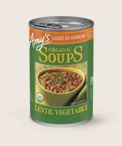 AMYS – Organic Low Sodium Lentil Vegetable Soup, 398mL