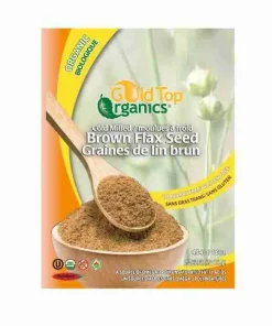 Gold Top Organics Cold Milled Brown Flax Seeds – 454g