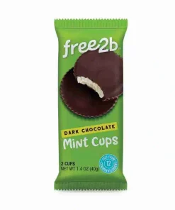 Free2b – Dark Chocolate Mint Cups, 40g