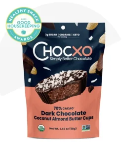 Chocxo Keto 70% Dark Chocolate Coconut Almond Butter Cups 98g