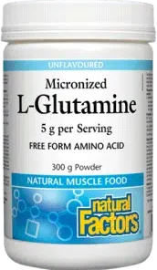 Natural Factors Micronized L-Glutamine; 300g powder