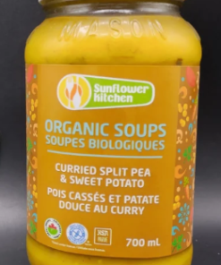 Sunflower Kitchen Organic Curried Split Pea & Sweet Potato Soup, 700ml
