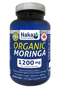 Naka Platinum Organic Moringa 1200mg, 120caps
