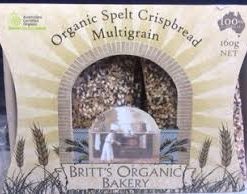 Organic Crisp Bread – Spelt Cheddar/Multigrain 160g (Britts)