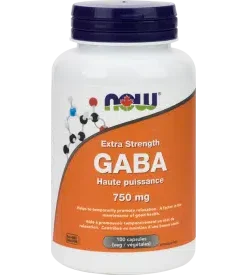 NOW Extra Strength GABA 750 mg; 100 capsules