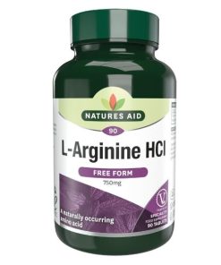 NATURES AID L-ARGININE HCI 750MG 90TABS